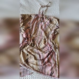 3x tube top with neck tie